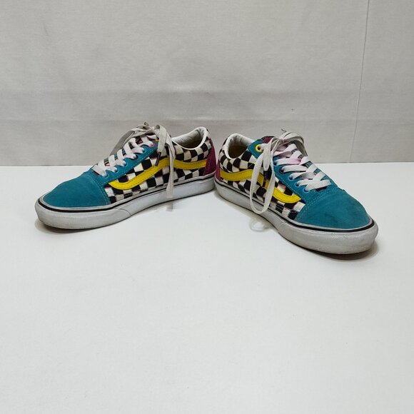 Vans Old Skool "Crazy Checks" Skateboarding Sneakers 721454 Men’s 6.5 Women’s 8 - Picture 2 of 9